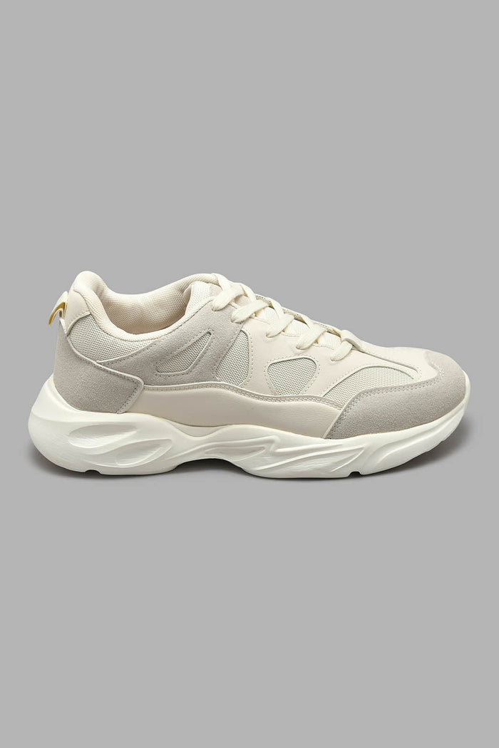 Redtag-Beige-Material-Block-Chunky-Colour:Cream,-Filter:Men's-Footwear,-Men-Trainers,-New-In,-New-In-Men-FOO,-Non-Sale,-S22A,-Section:Men-Men's-