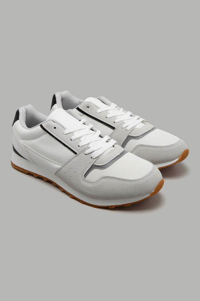 Redtag-White-Plain-Sneakers-Sneakers-Men's-