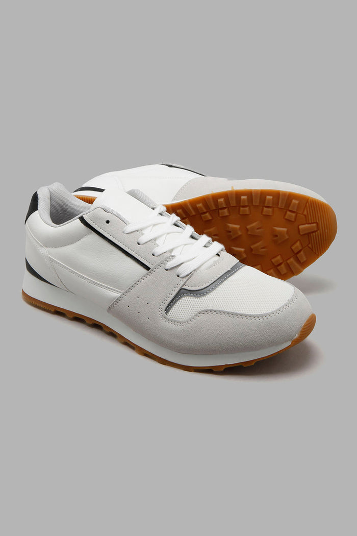 Redtag-White-Plain-Sneakers-Sneakers-Men's-
