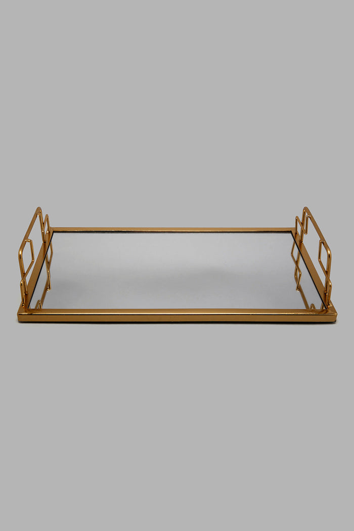 Redtag-Gold-Metal-Mirrored-Rectangular-Tray-Trays-Home-Decor-