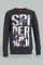 Redtag-Charcoal-Spiderman-Crew-Neck-Sweatshirt-Sweatshirts-Boys-2 to 8 Years