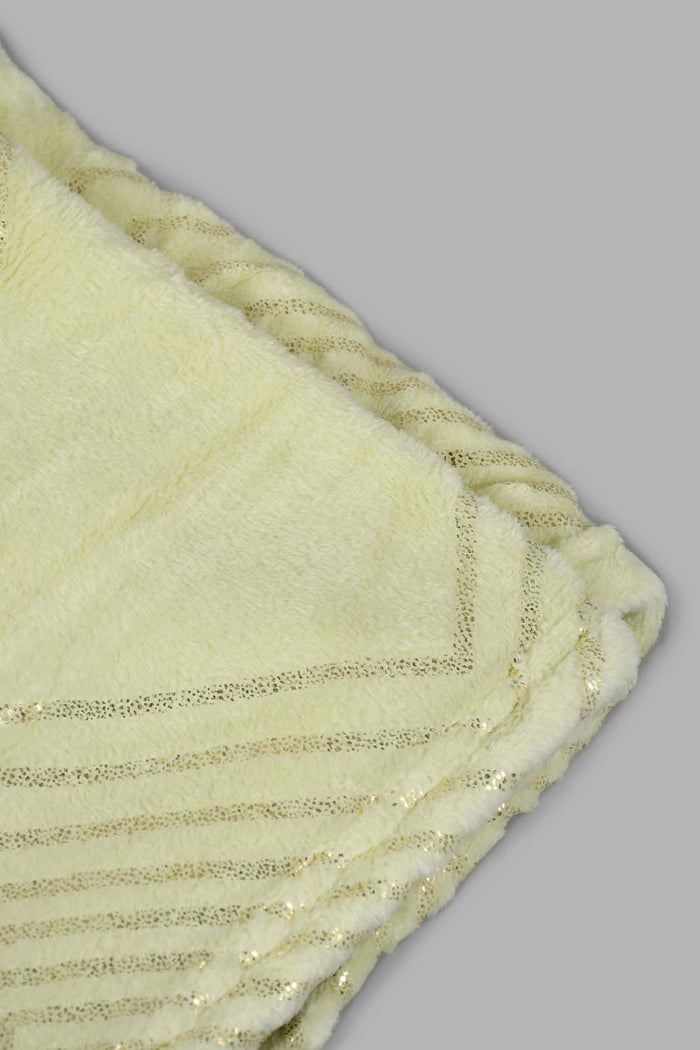 Redtag-Beige-Geometric-Foil-Print-Ultra-Soft-Blanket-(Double-Size)-Blankets-Home-Bedroom-