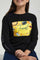 Redtag-Black-Photographic-Highneck-Brushed-Sweatshirt-Sweatshirts-Senior-Girls-9 to 14 Years