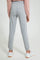 Redtag-Grey-Melange-Basic-Track-Pant-Joggers-Senior-Girls-9 to 14 Years