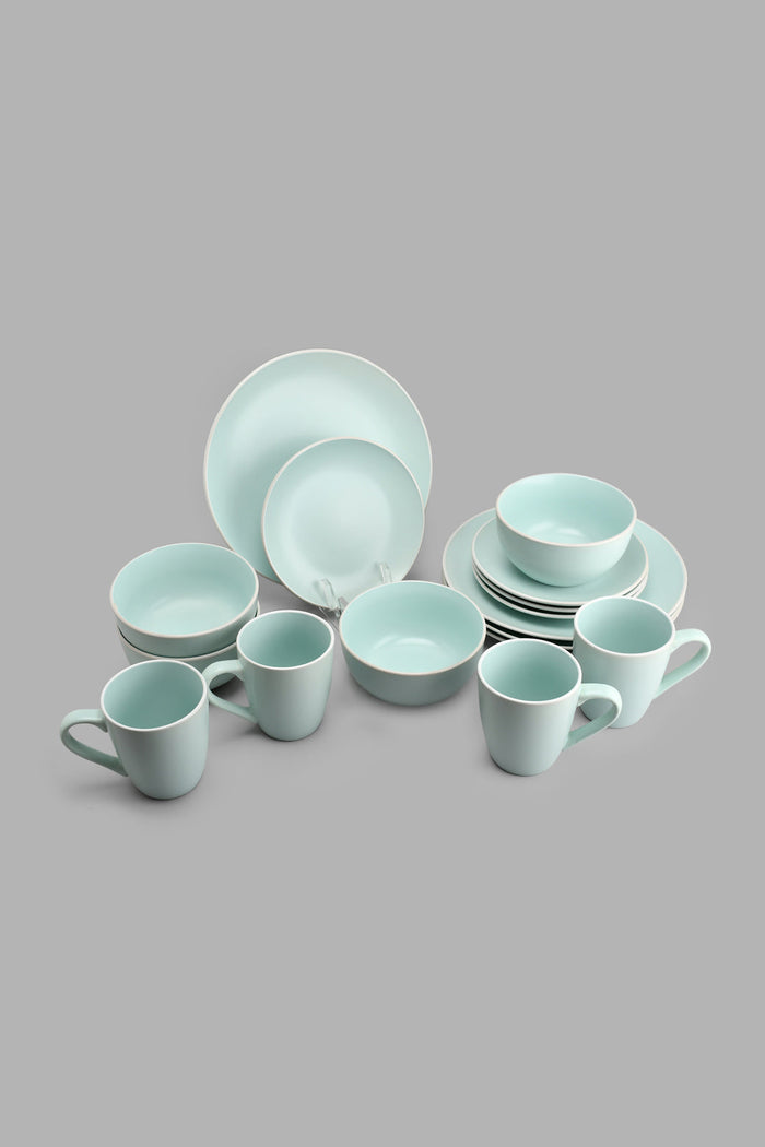 Redtag-Mint-Glazed-Dinner-Set-(16-Piece)-Colour:Mint,-Filter:Home-Dining,-HMW-DIN-Dinner-Sets,-New-In,-New-In-HMW-DIN,-Non-Sale,-S22A,-Section:Homewares-Home-Dining-