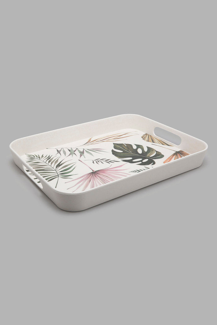 Redtag-Multicolour-Lefe-Bamboo-Rectangle-Tray-Trays-Home-Dining-0