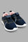 Redtag-Navy-Glitter-Trim-Trainer-Colour:Navy,-Filter:Girls-Footwear-(3-to-5-Yrs),-GIR-Trainers,-New-In,-New-In-GIR-FOO,-Non-Sale,-S22A,-Section:Kidswear-Girls-3 to 5 Years