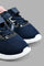 Redtag-Navy-Glitter-Trim-Trainer-Colour:Navy,-Filter:Girls-Footwear-(3-to-5-Yrs),-GIR-Trainers,-New-In,-New-In-GIR-FOO,-Non-Sale,-S22A,-Section:Kidswear-Girls-3 to 5 Years