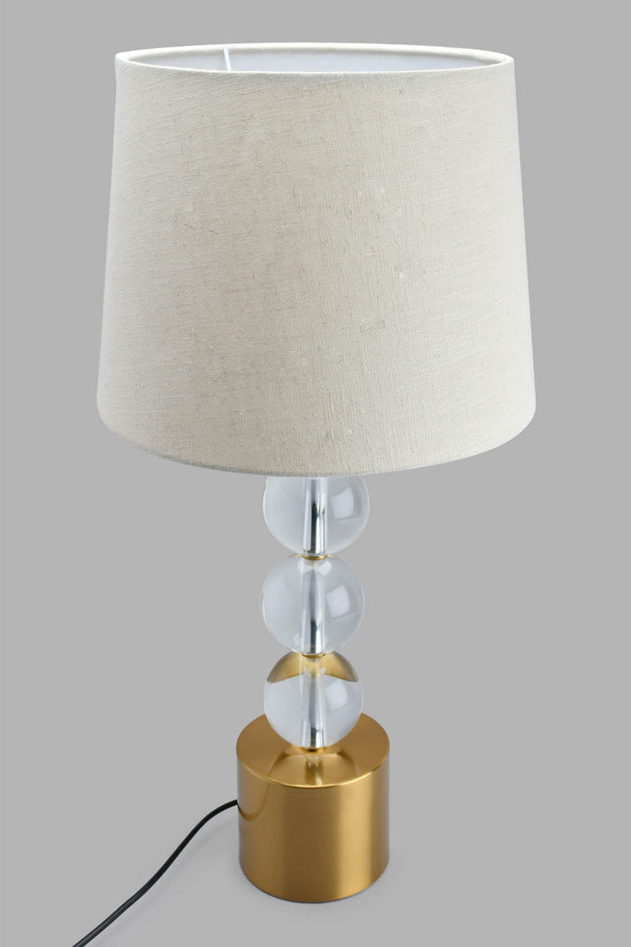 Redtag-Gold-Metal/Glass-Table-Lamp-Table-Lamps-Home-Decor-