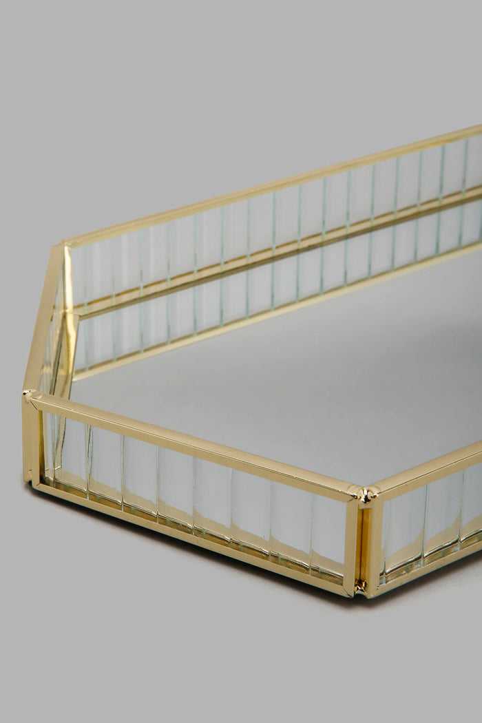 Redtag-Gold-Ribbed-Decorative-Tray-Trays-Home-Decor-