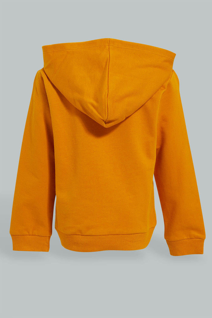 Redtag-Mustard-Truck-Hoody-Sweatshirt-Sweatshirts-Infant-Boys-3 to 24 Months