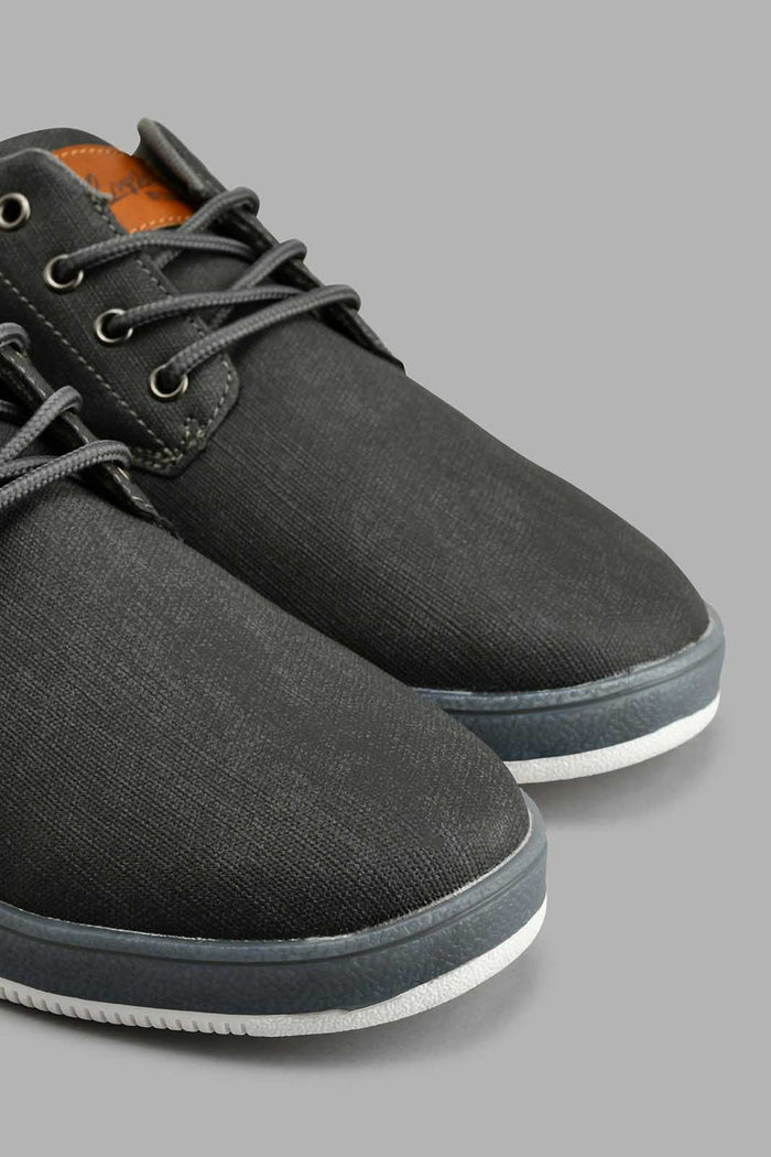 Redtag-Grey-Textured-Plimsoll-Colour:Grey,-Filter:Men's-Footwear,-Men-Casual-Shoes,-New-In,-New-In-Men-FOO,-Non-Sale,-S22A,-Section:Men-Men's-