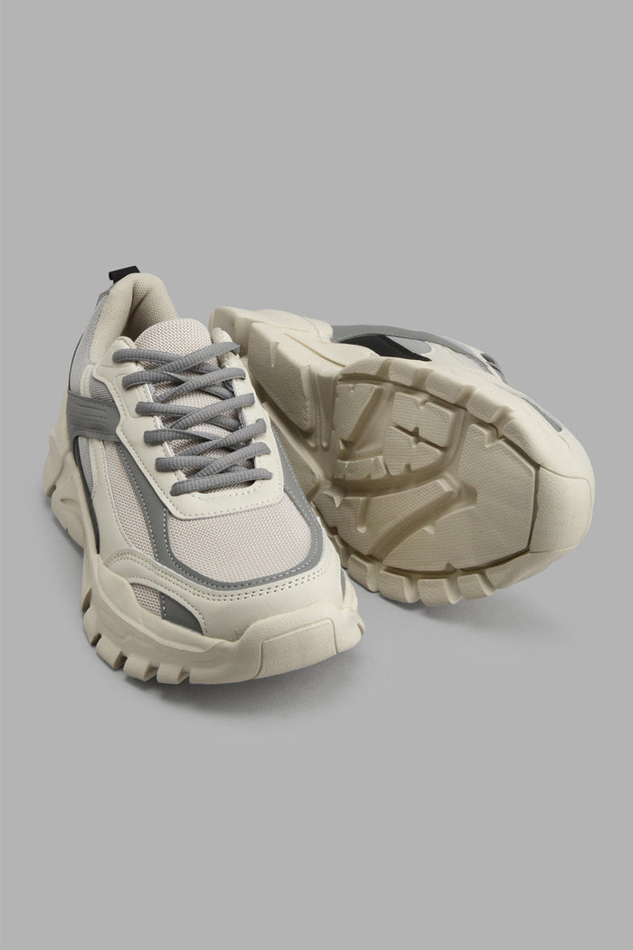 Redtag-White-Fabric-Block-Chunky-Sneaker-Chunky-Men's-