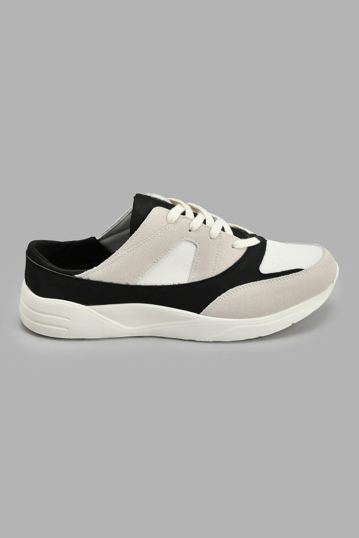 Redtag-White-Colour-Block-Mule-Sneaker-Chunky-Men's-