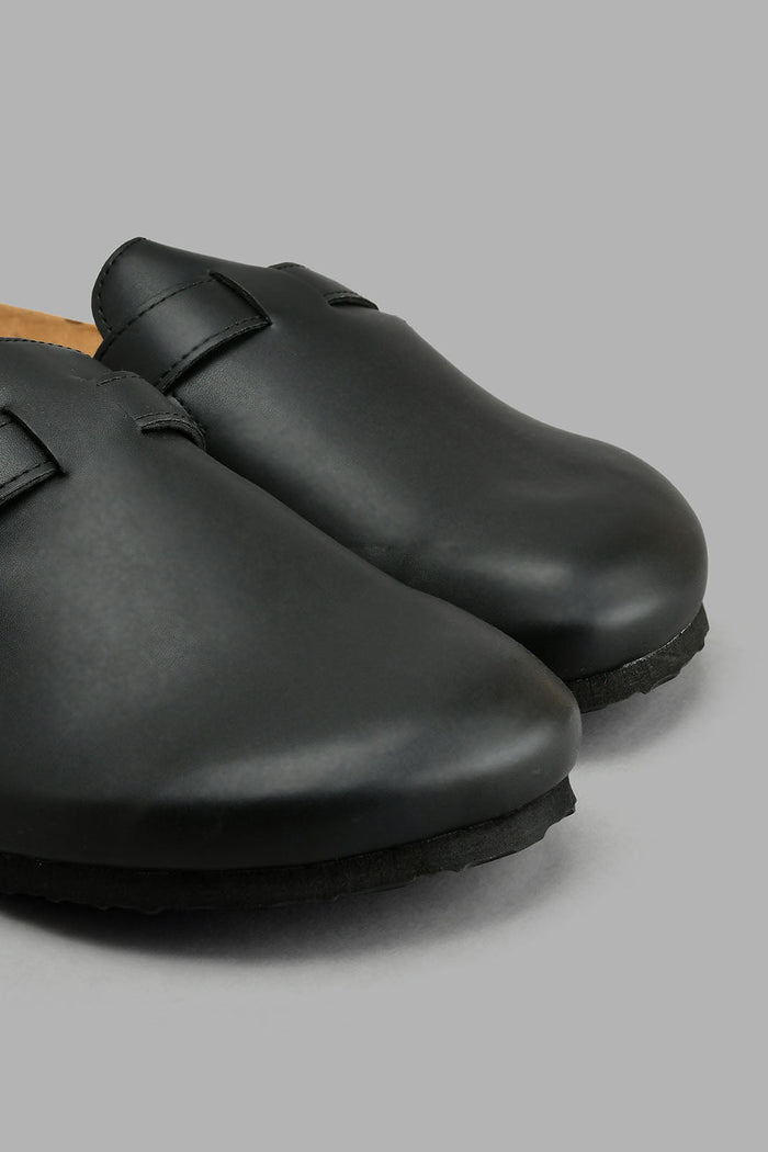 Redtag-Black-Cork-Mule-Colour:Black,-Filter:Men's-Footwear,-Men-Casual-Sandals,-New-In,-New-In-Men-FOO,-Non-Sale,-S22A,-Section:Men-Men's-