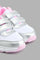 Redtag-Silver-Floral-Trim-Slim-Runner-Colour:Silver,-Filter:Girls-Footwear-(3-to-5-Yrs),-GIR-Trainers,-New-In,-New-In-GIR-FOO,-Non-Sale,-S22B,-Section:Kidswear-Girls-3 to 5 Years