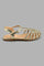 Redtag-Gold-Braided-Fisherman-Sandal-Colour:Gold,-Filter:Girls-Footwear-(5-to-14-Yrs),-GSR-Casual-Sandals,-New-In,-New-In-GSR-FOO,-Non-Sale,-S22A,-Section:Kidswear-Senior-Girls-5 to 14 Years