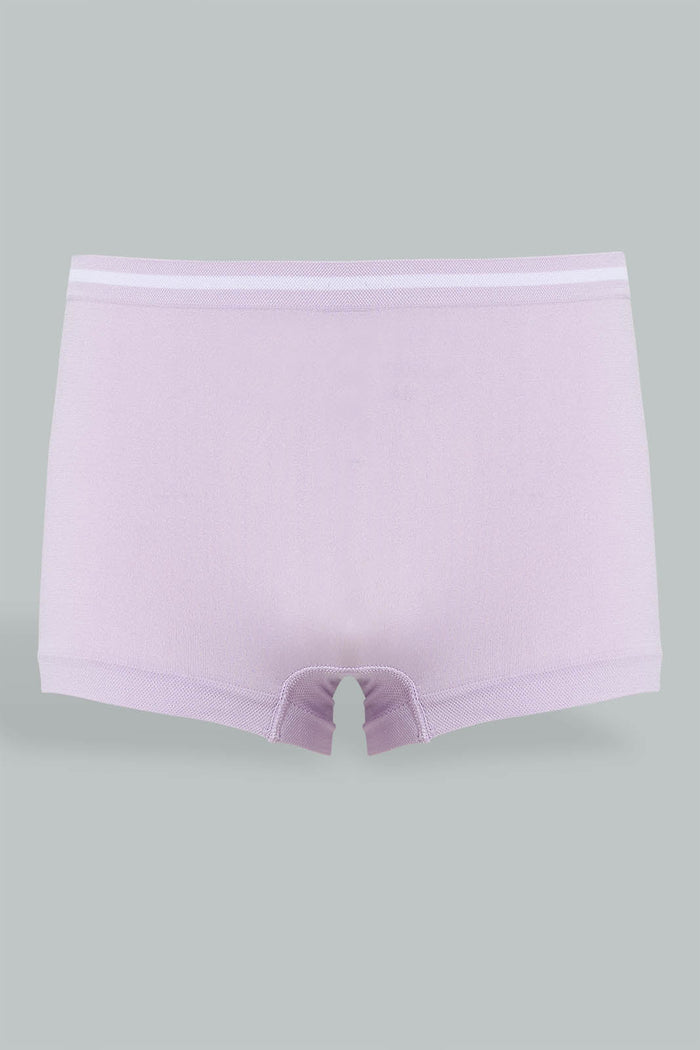 Redtag-White-And-Purple-Seamless-Boyleg-Brief-(Pack-of-2)-365,-Colour:Purple,-Colour:White,-ESS,-Filter:Senior-Girls-(9-to-14-Yrs),-GSR-Briefs,-New-In,-New-In-GSR,-Non-Sale,-Section:Kidswear-Senior-Girls-9 to 14 Years