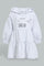 Redtag-Grey-Cut-And-Sew-Hooded-Dress-Dresses-Infant-Girls-3 to 24 Months