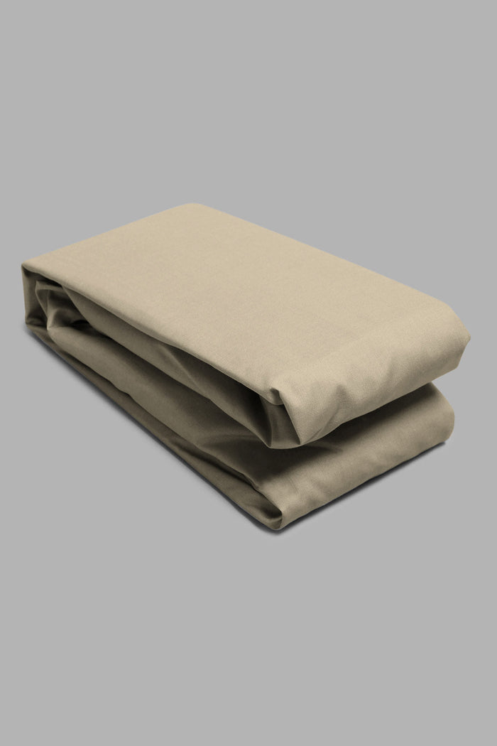 Redtag-Beige-Cotton-Fitted-Sheet-
(King-Size)-Fitted-Sheets-Home-Bedroom-