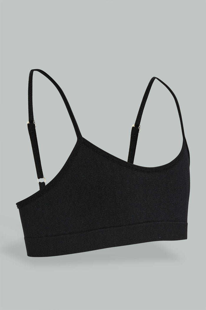 Redtag-Black-Seamless-Bra-(Pack-of-2)-365,-Colour:Black,-ESS,-Filter:Senior-Girls-(9-to-14-Yrs),-GSR-Bras,-New-In,-New-In-GSR,-Non-Sale,-Section:Kidswear-Senior-Girls-9 to 14 Years