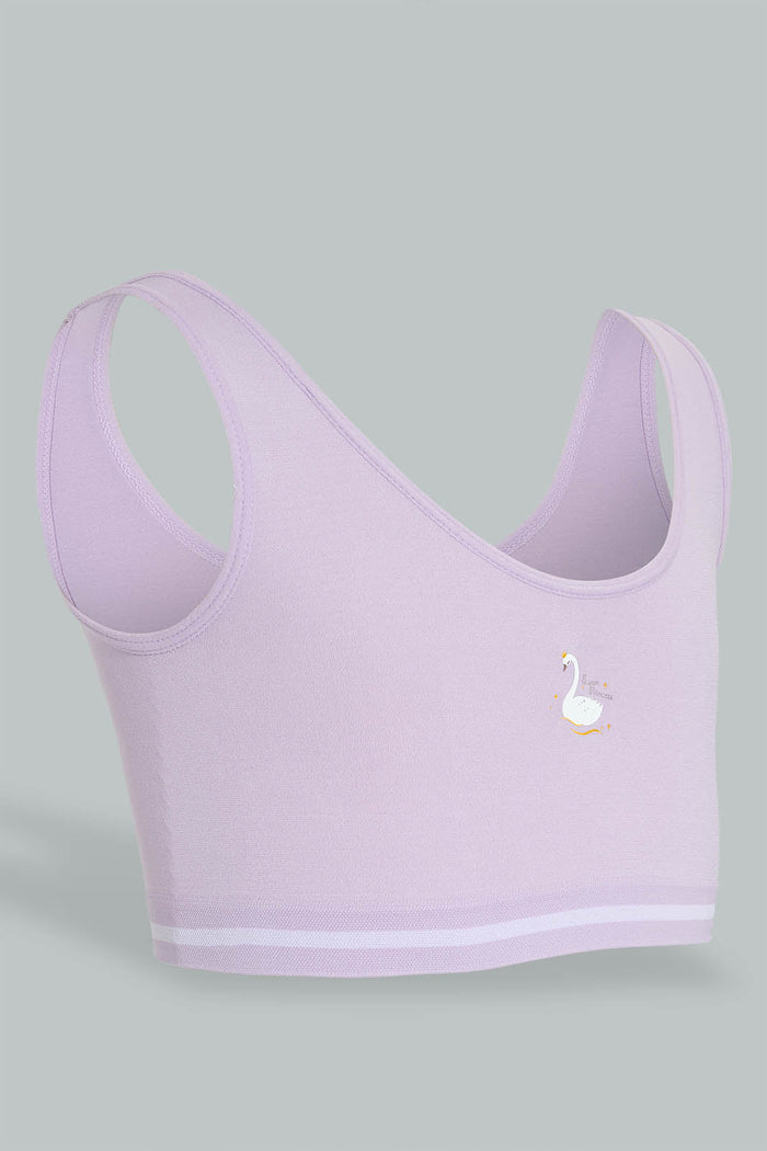 Redtag-Purple-And-Grey-Sports-Bra-(Pack-of-2)-365,-Colour:Grey,-Colour:Purple,-ESS,-Filter:Senior-Girls-(9-to-14-Yrs),-GSR-Bras,-New-In,-New-In-GSR,-Non-Sale,-Section:Kidswear-Senior-Girls-9 to 14 Years