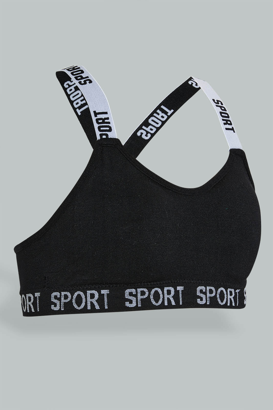 Buy White And Black Padded Sports Bra (Pack of 2) for Girls 120605303 in  Saudi Arabia