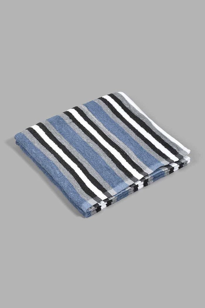 Redtag-Grey-Stripe-Bath-Towel-Bath-Towels-Home-Bathroom-