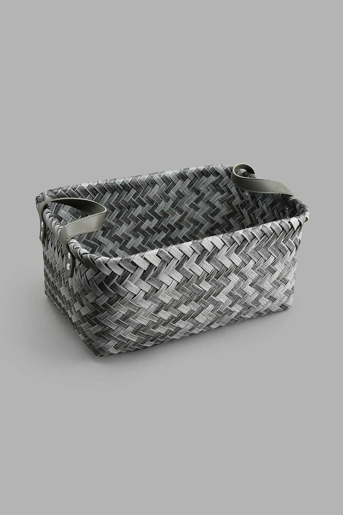 Redtag-Grey-Rectangle-Laundry-Basket-(Large)-Laundry-Baskets-Home-Bathroom-