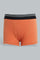 Redtag-Grey-Marl-/Orange-/Mint-3-Pack-Boxers-Boxers-Boys-2 to 8 Years