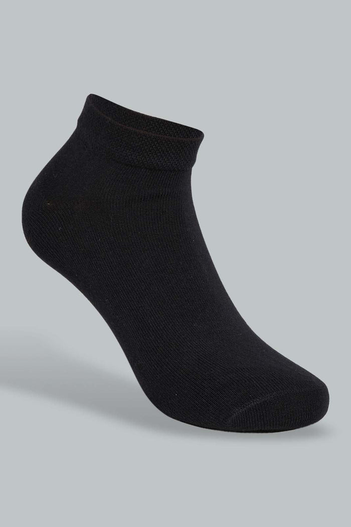 Redtag-Black-3Pk-Men'S-Ankle-Socks-Ankle-Socks-Men's-