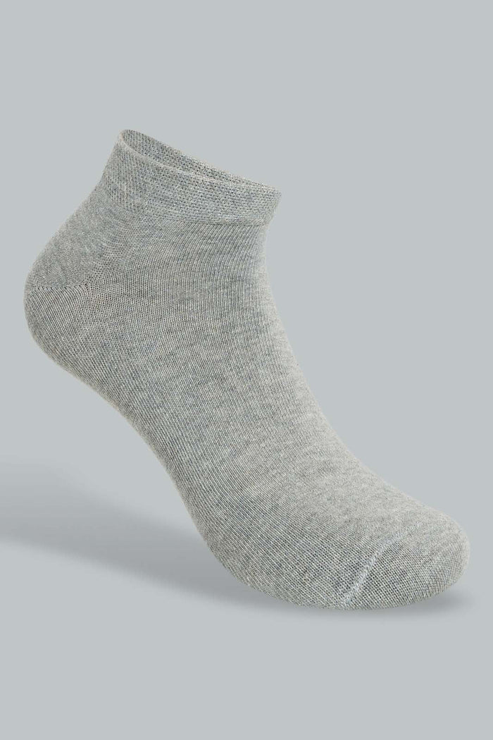 Redtag-Grey-3Pk-Men'S-Ankle-Socks-Ankle-Socks-Men's-