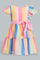 Redtag-Multicolour-Stripes-Tiered-Dress-Dresses-Infant-Girls-3 to 24 Months