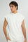 Redtag-Off-White-Sleevless-Loungewear-T-Shirt-Loungewear--