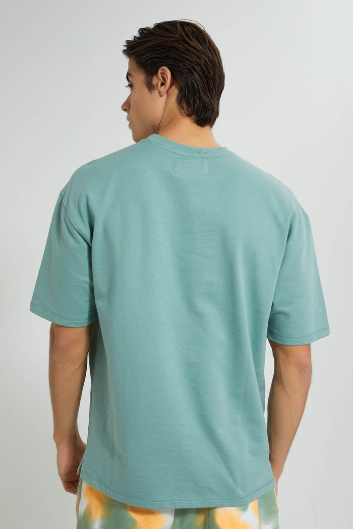 Redtag-Green-Loungewear-T-Shirt-Loungewear--