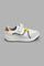 Redtag-White-Colour-Block-Sneaker-Sneakers-Boys-3 to 5 Years