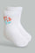 Redtag-Multi-Colour-Printed-4Pcs-Socks-Ankle-Socks-Infant-Girls-3 to 24 Months