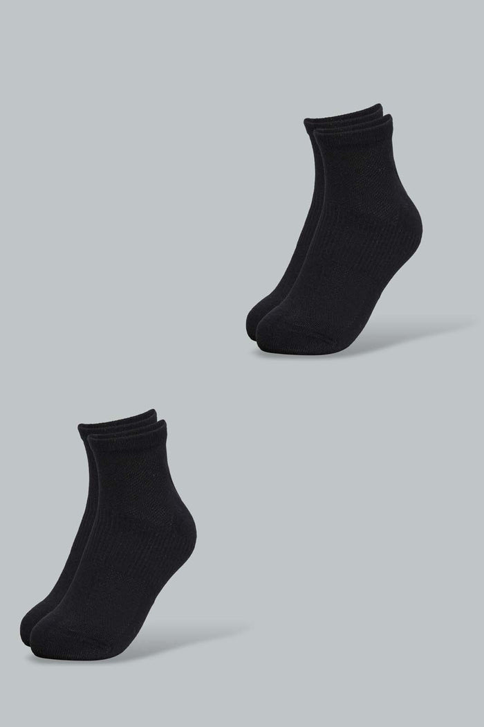 Redtag-Black-3Pk-Men'S-Sports-Socks-Sports-Men's-