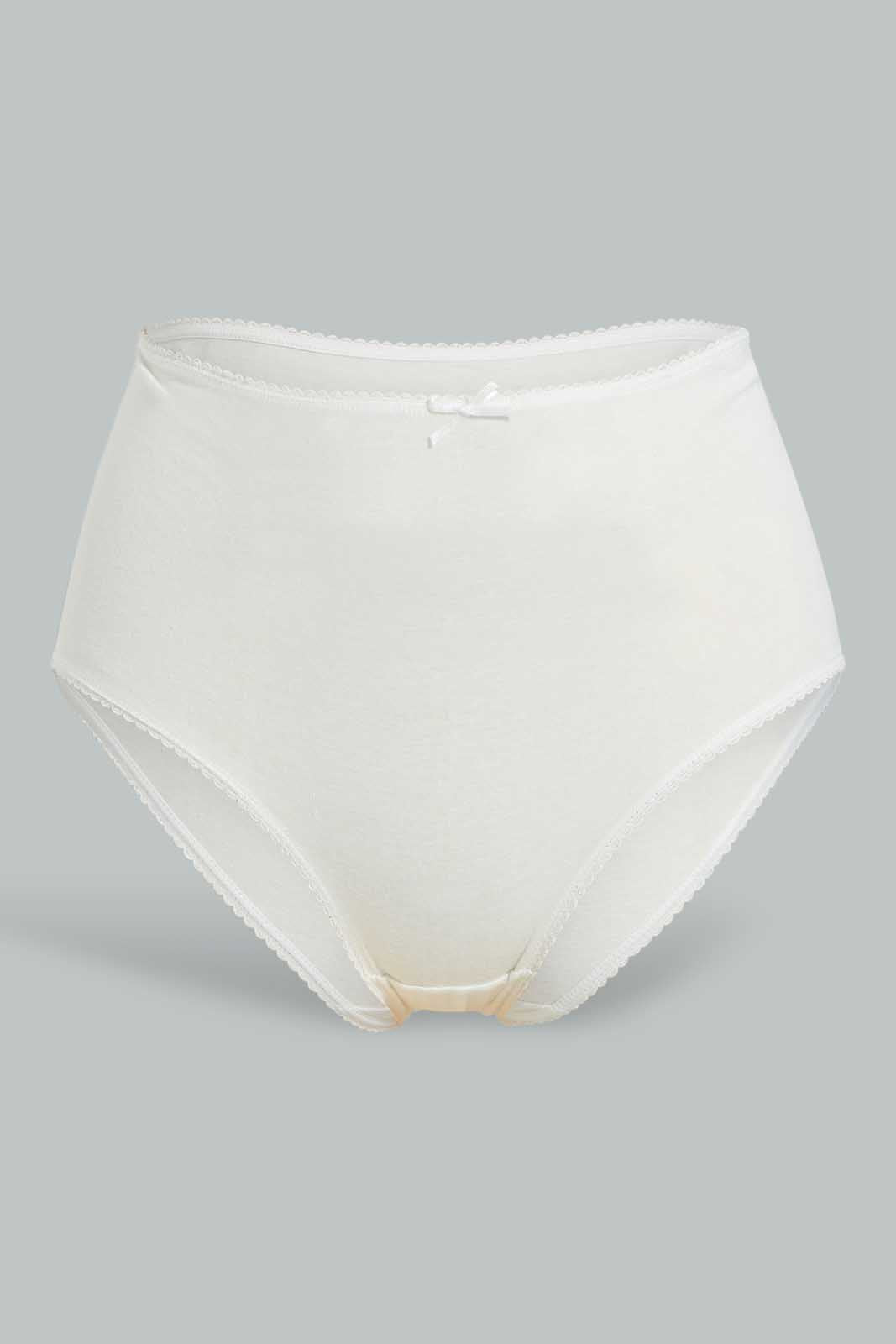 Buy Assorted Bow Detailed Mama Brief Set (Pack of 5) for Women