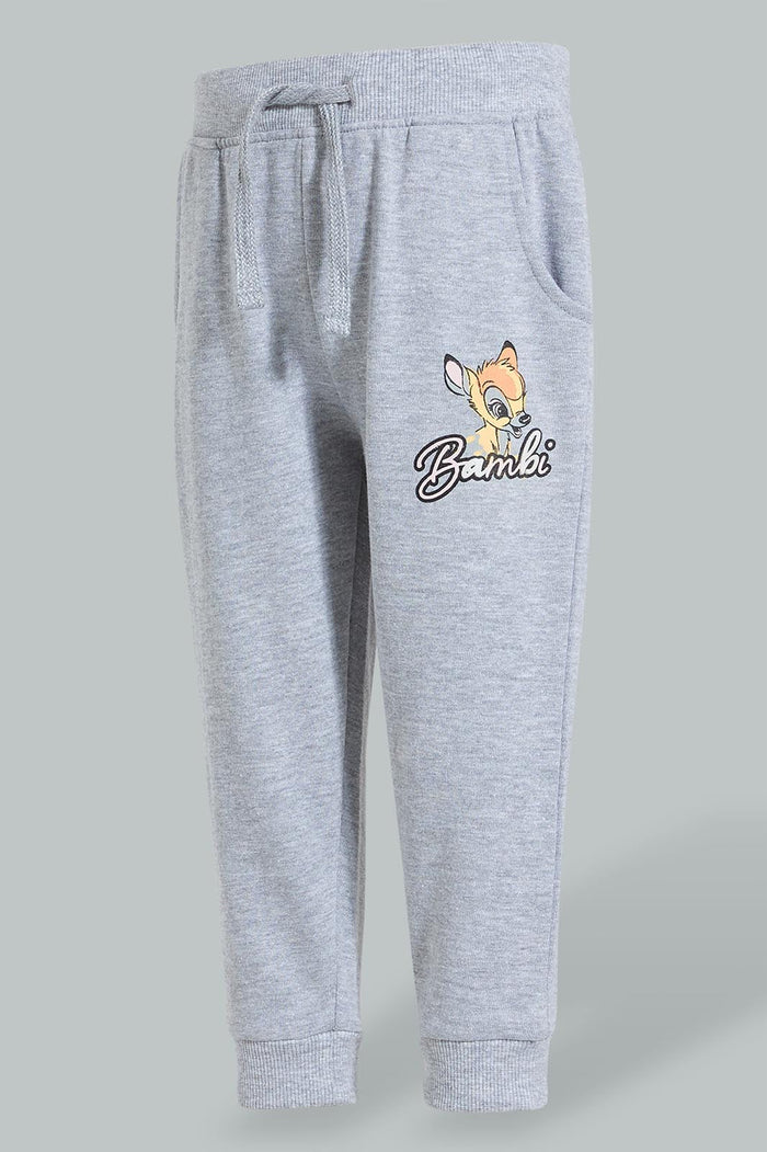Redtag-Grey-Bambi-Trackpant-Joggers-Infant-Girls-3 to 24 Months