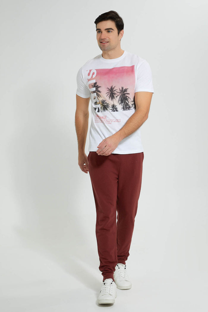 Redtag-White-Graphic-T-Shirt-Graphic-Prints-Men's-