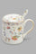 Redtag-Assorted-Floral-Mug-Set(4-Piece)-Tea-Sets-Home-Dining-