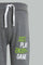 Redtag-Black-And-Grey-Active-Pant-(2-Pack)-Joggers-Infant-Boys-3 to 24 Months