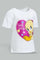 Redtag-White-Tweety-Printed-T-Shirt-All-Over-Prints-Infant-Girls-3 to 24 Months