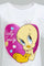 Redtag-White-Tweety-Printed-T-Shirt-All-Over-Prints-Infant-Girls-3 to 24 Months