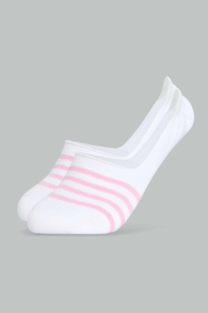 Redtag-White/Pink-Stripe-and-Berry-Printed-Invisible-Socks-(3-Pack)-365,-Category:Socks,-Colour:Assorted,-Deals:New-In,-Filter:Women's-Clothing,-New-In-Women-APL,-Non-Sale,-Section:Women,-Women-Socks--