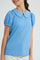 Redtag-Blue-Peter-Pan-Rib-Top-Plain-Senior-Girls-9 to 14 Years