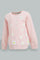 Redtag-Pink-Butterfly-Printed-Sweat-Topwith-Printed-Legging-Jog-Sets-Infant-Girls-3 to 24 Months