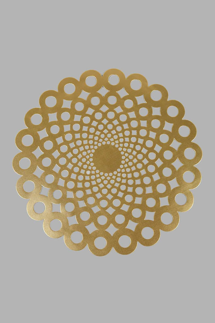 Redtag-Gold-Round-Placemat-Placemats-Home-Dining-