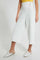 Redtag-White-Highwaist-Culottes-With-Front-Buttons-Cargo-Pants-Senior-Girls-9 to 14 Years